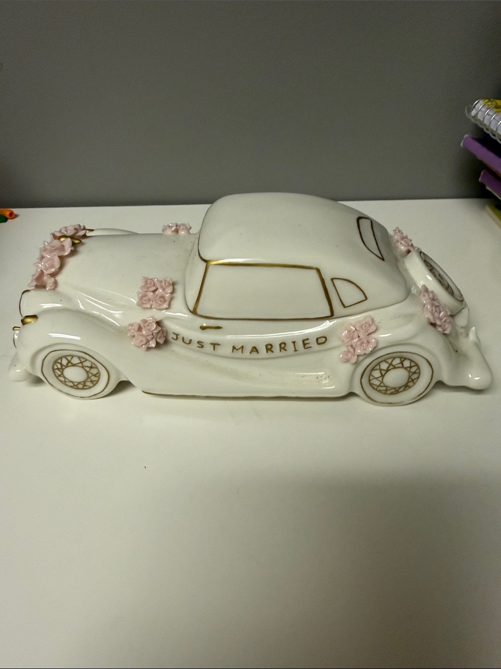 Ceramic 'Just Married' Decorative Car - princess house